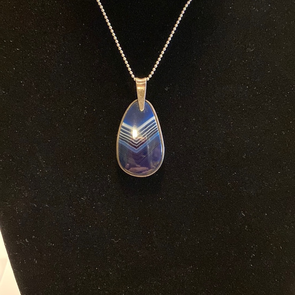 Vintage Orb sterling silver pendent